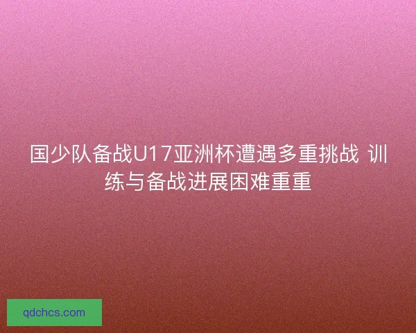 国少队备战U17亚洲杯遭遇多重挑战 训练与备战进展困难重重